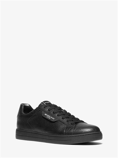 michael kors keating|Keating Pebbled Leather Sneaker .